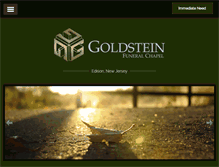 Tablet Screenshot of goldsteinfuneralchapel.com